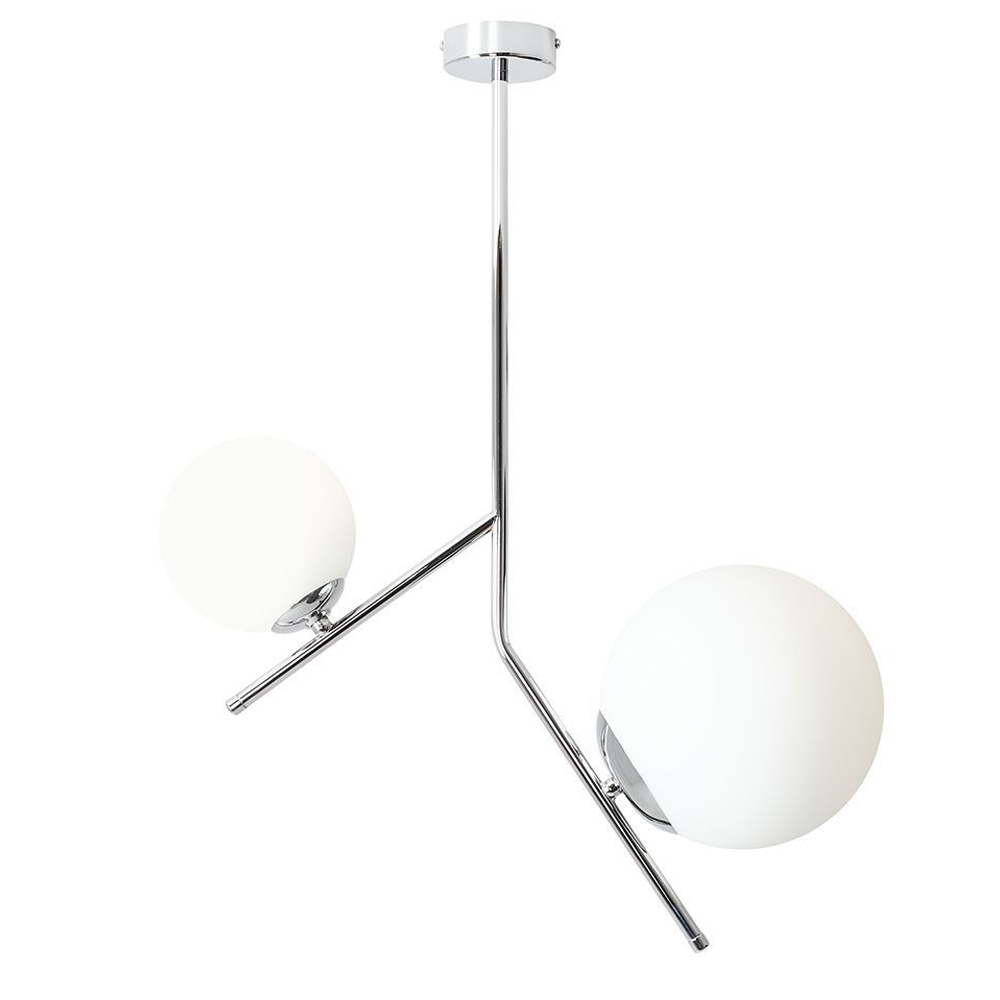 SELSEY Lampa wisząca Pipeally x2 chrom