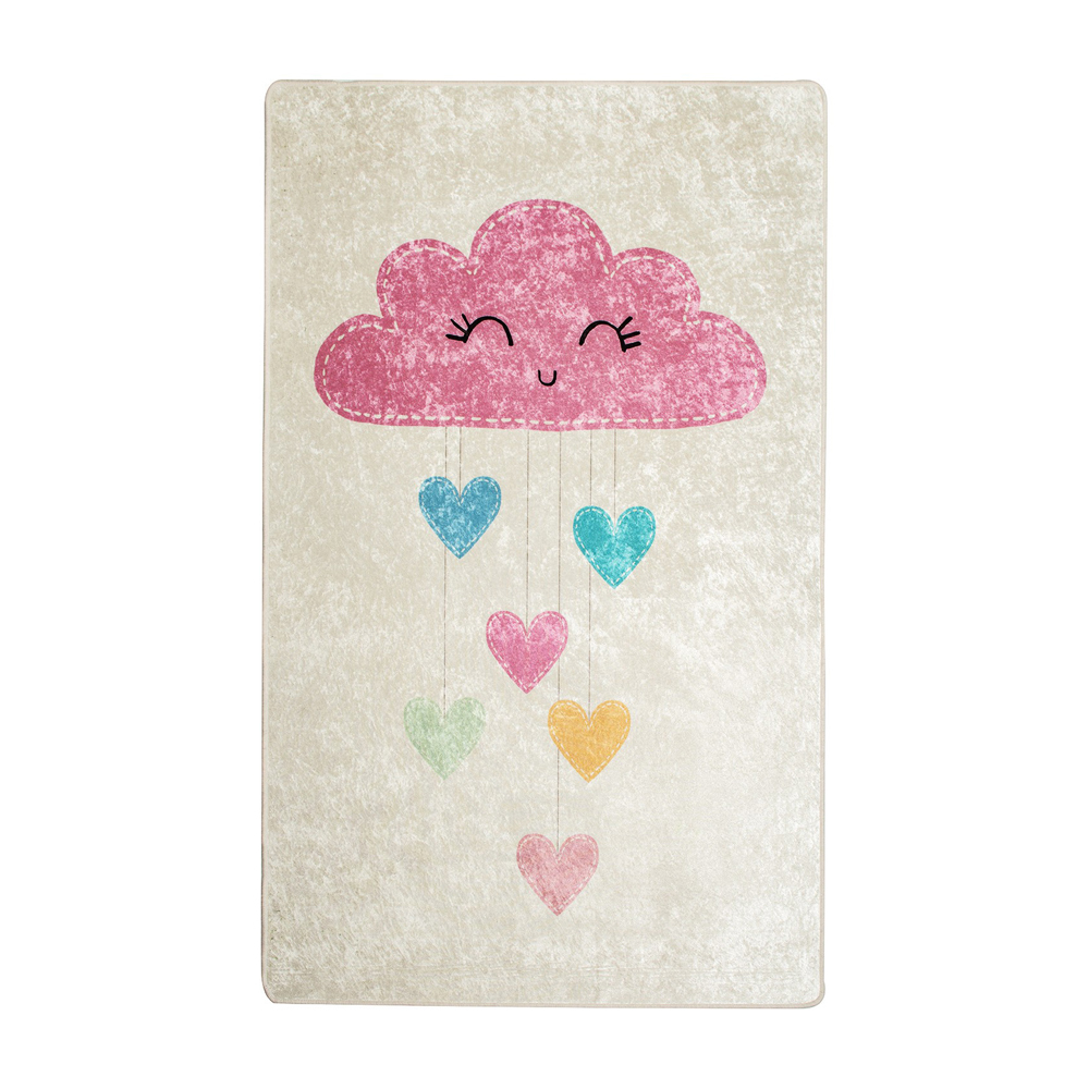 SELSEY Dywan do pokoju dziecięcego Dinkley Chmurka ecru 100x160 cm