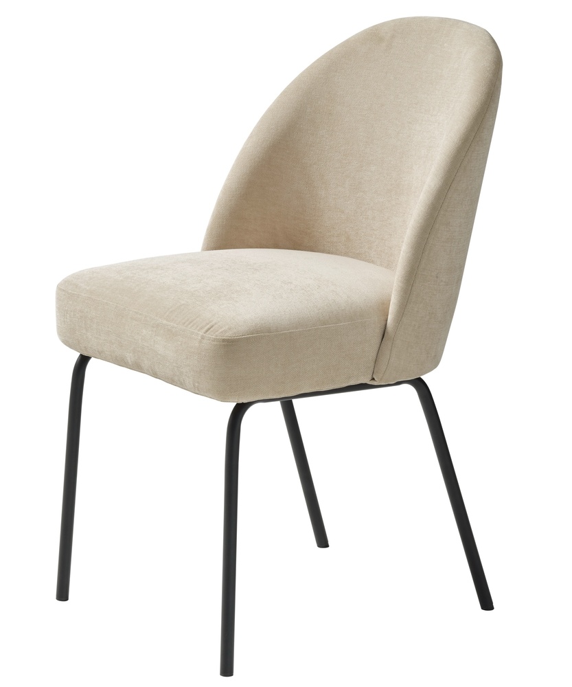 SELSEY Krzesło tapicerowane Nelicials piaskowy szenil