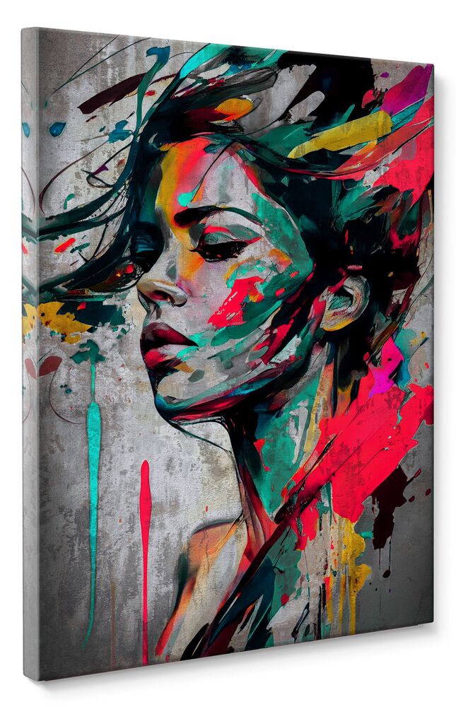 SELSEY Obraz Paint Face 100x70 cm wielokolorowy