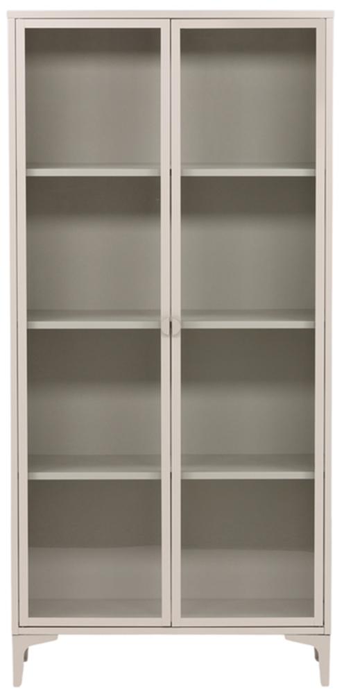 SELSEY Witryna metalowa Piring 190 cm beżowa