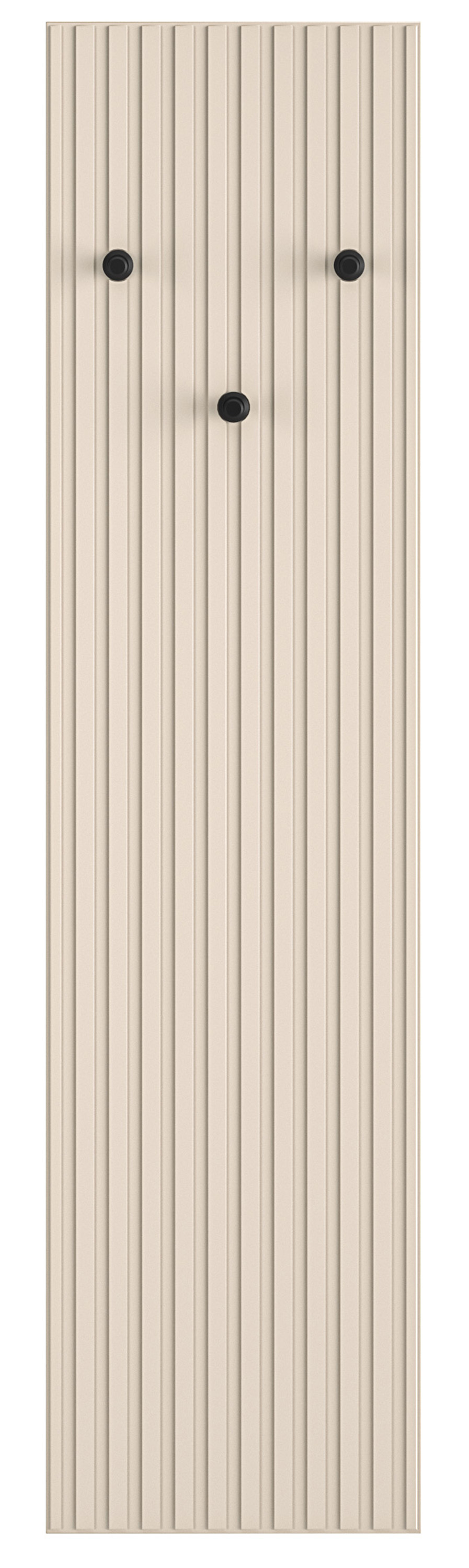 SELSEY Wieszak ścienny Caletto 34 cm ozdobne lamele beżowy