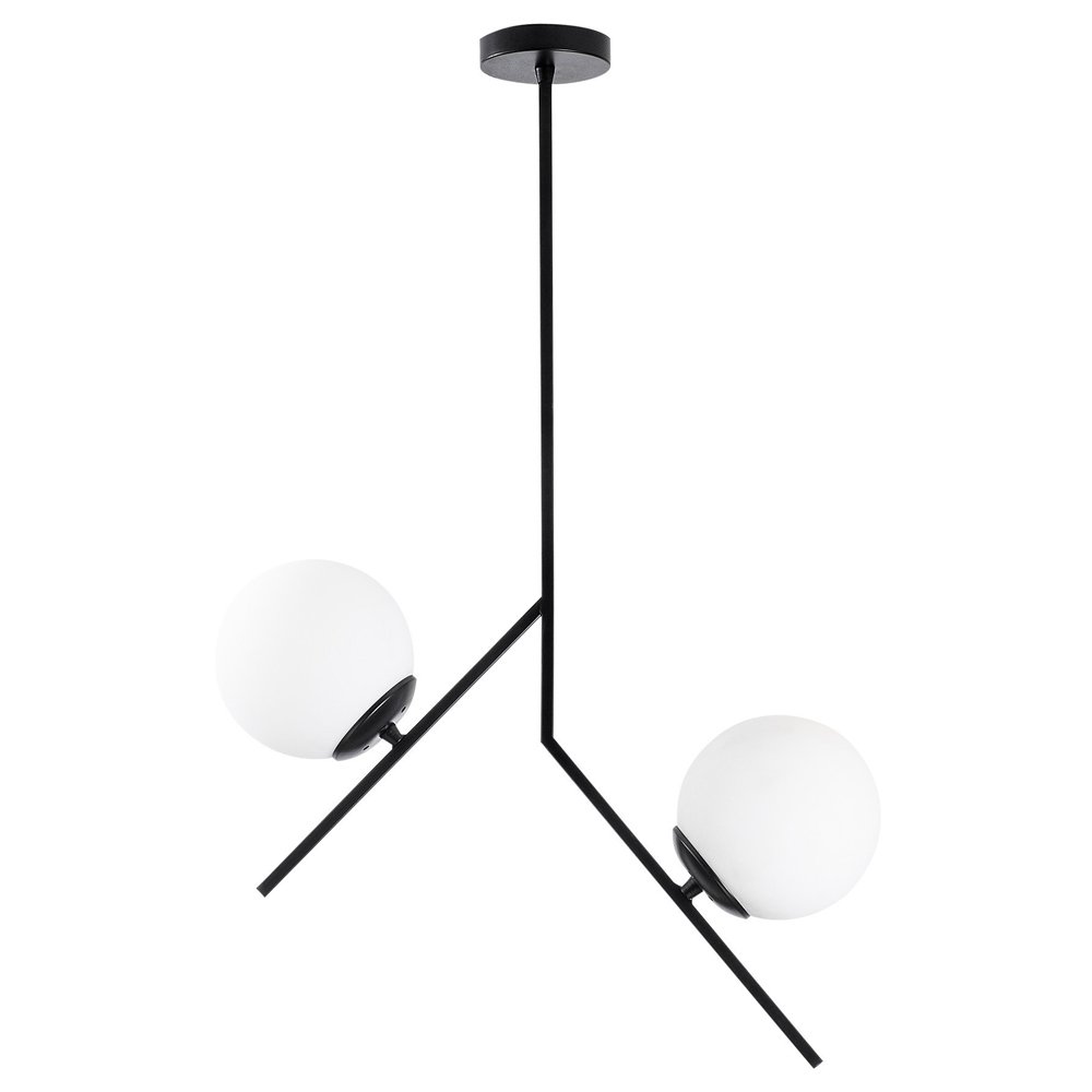 SELSEY Lampa wisząca Solanum x2 czarno-biała