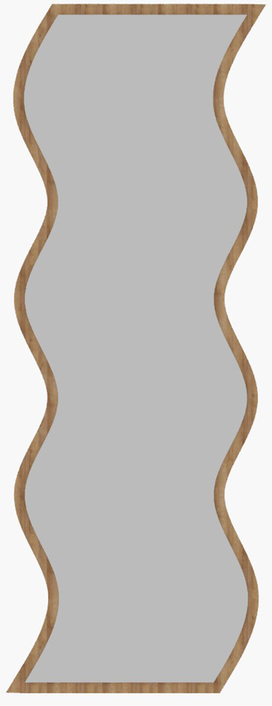 SELSEY Lustro ścienne Secuste 120x40 cm dąb