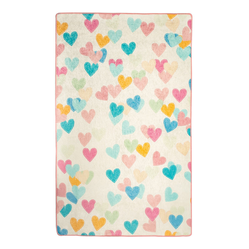 SELSEY Dywan do pokoju dziecięcego Dinkley Serca 140x190 cm