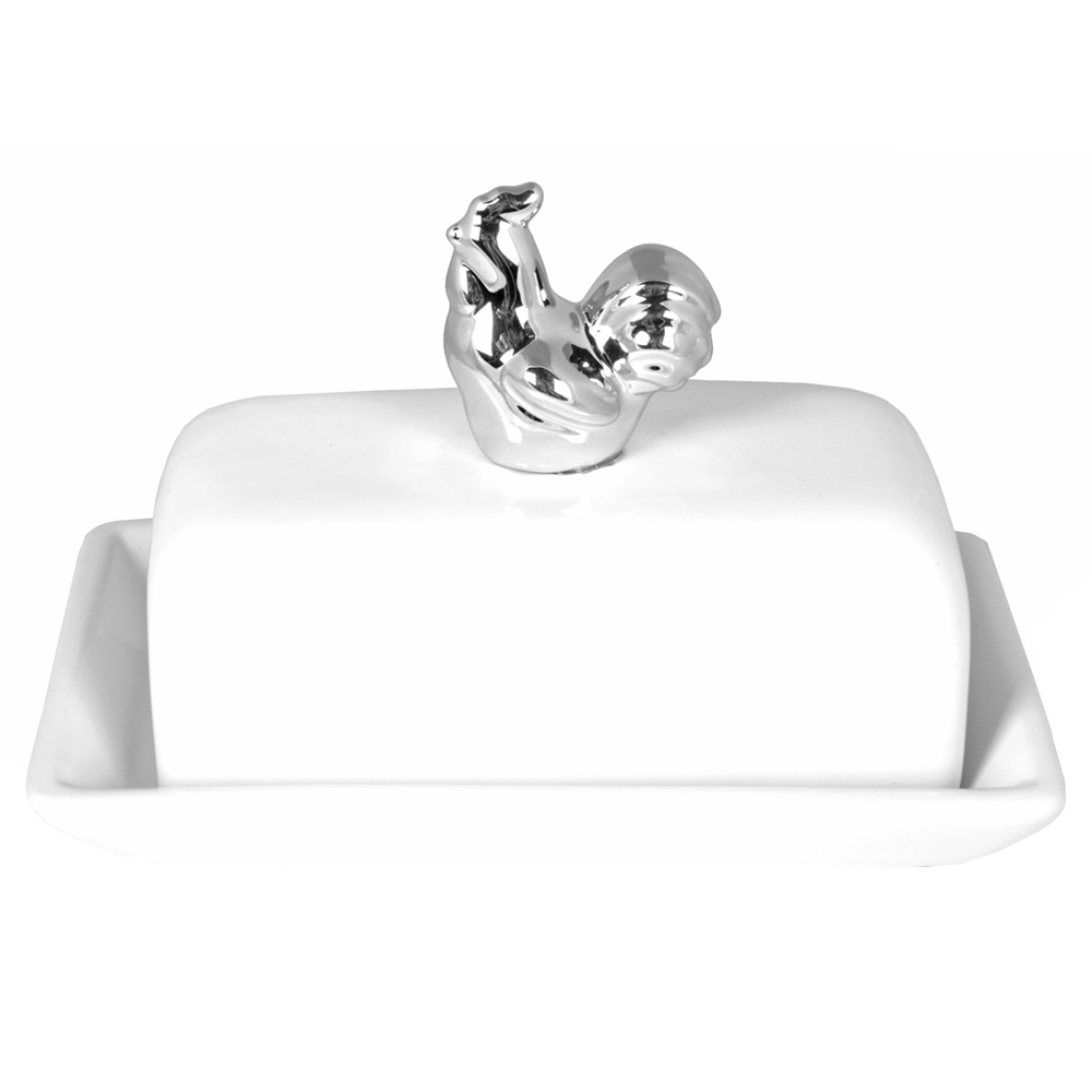 SELSEY Maselniczka ze srebrnym kogutem Blauzac