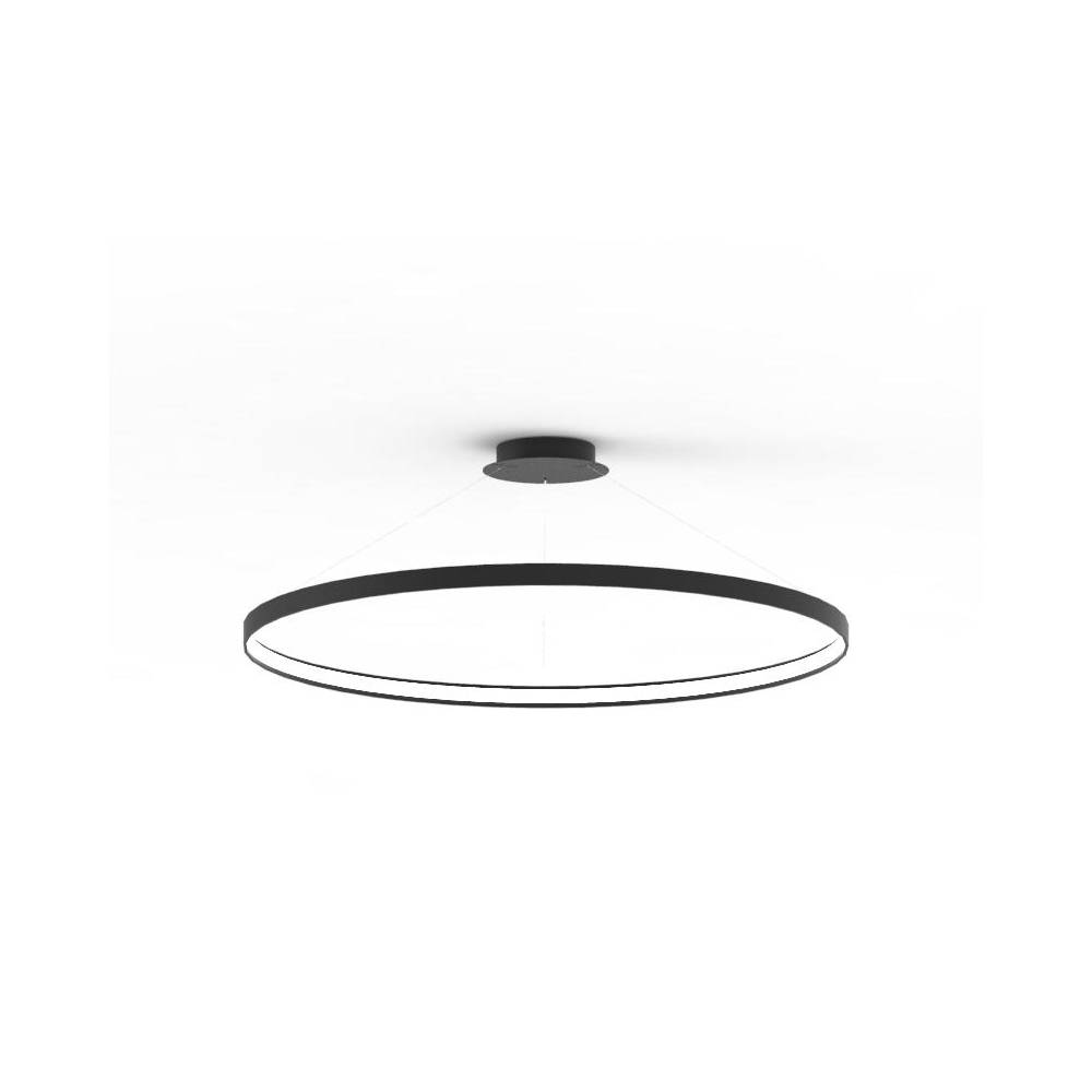 SELSEY Lampa wisząca Lavorio czarna średnica 110 cm