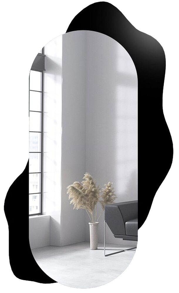 SELSEY Lustro ścienne Kleks 120x70 cm na czarnej plamie