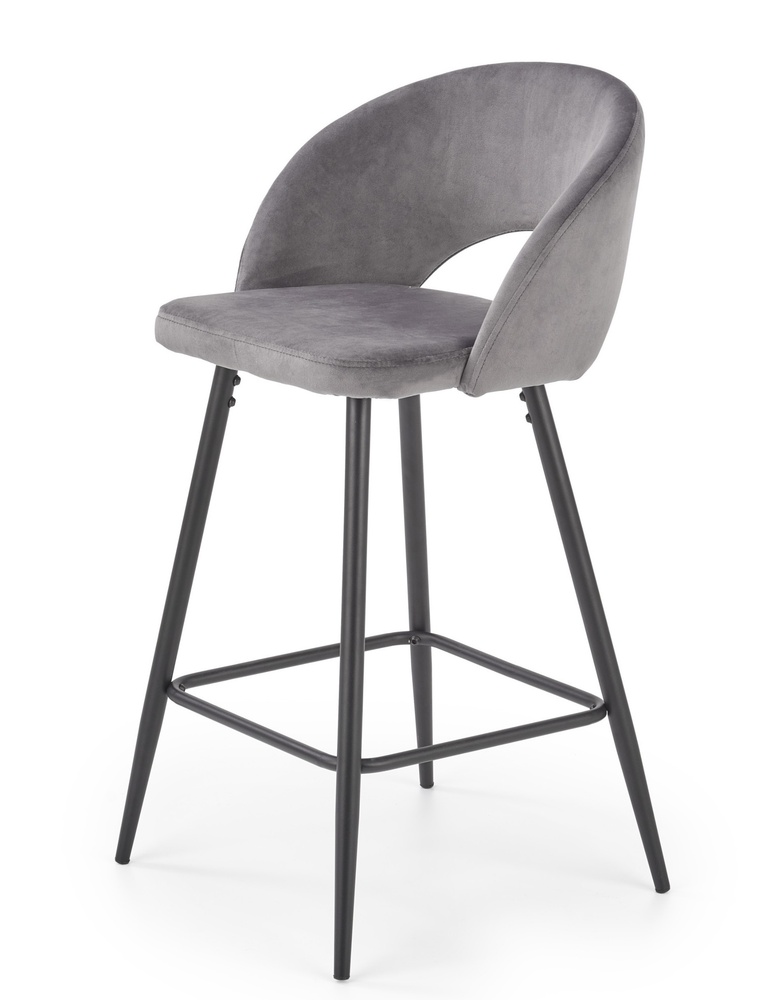 SELSEY Hoker tapicerowany Fluosom popielaty