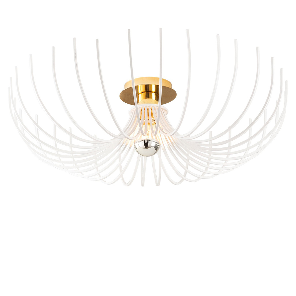 SELSEY Lampa wisząca Skyriblent 56 cm biała