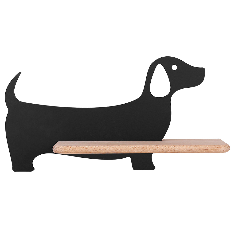 SELSEY Kinkiet ścienny do pokoju dziecięcego Dreamie piesek czarny