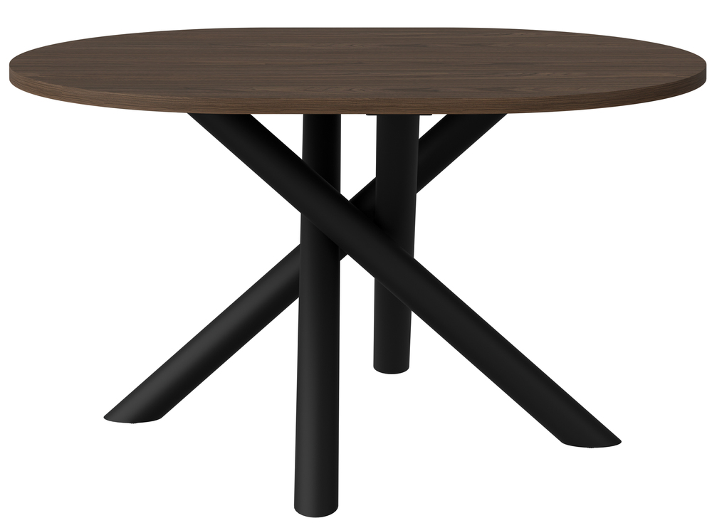 SELSEY Stół owalny Fjorn 138x100 cm orzech wisconsin