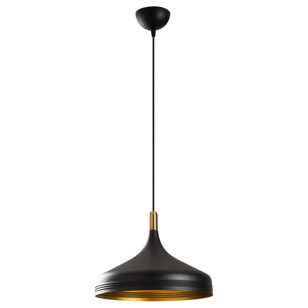 SELSEY Lampa sufitowa Ardulace średnica 36 cm czarna/złota