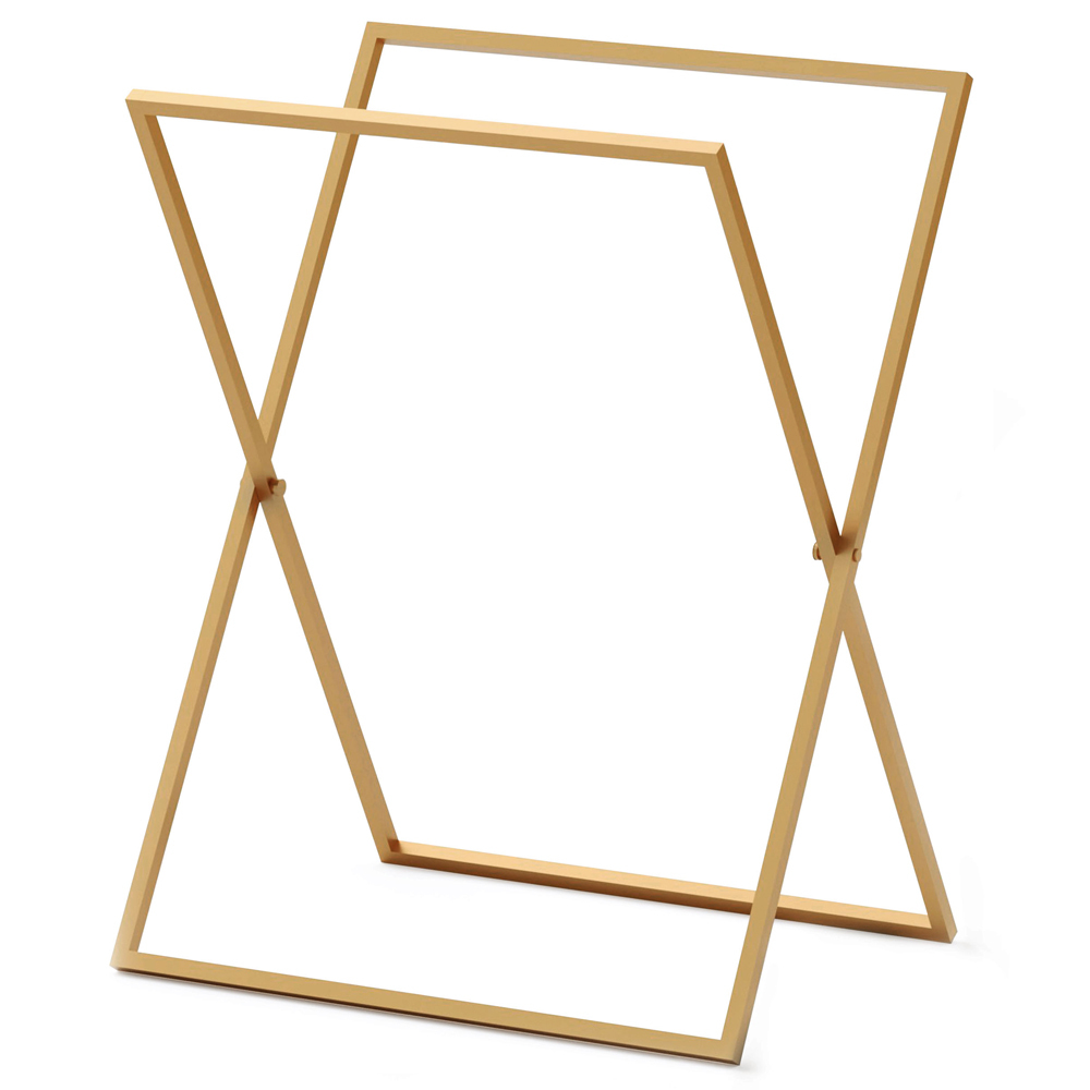 SELSEY Wieszak na ręczniki Wiedar stojący złoty