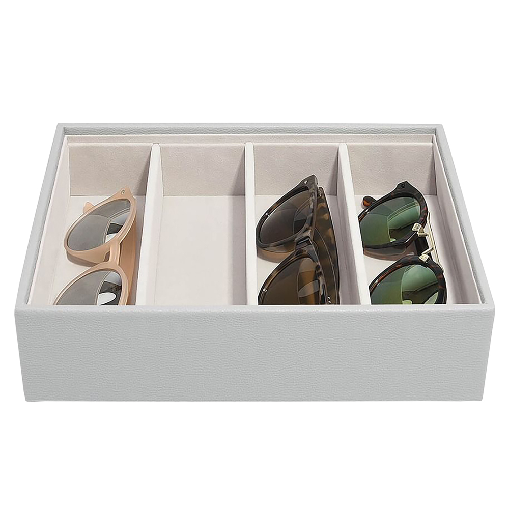 SELSEY Szkatułka na biżuterię Pebble Classic Glasses & Accessory Layer jasnoszara