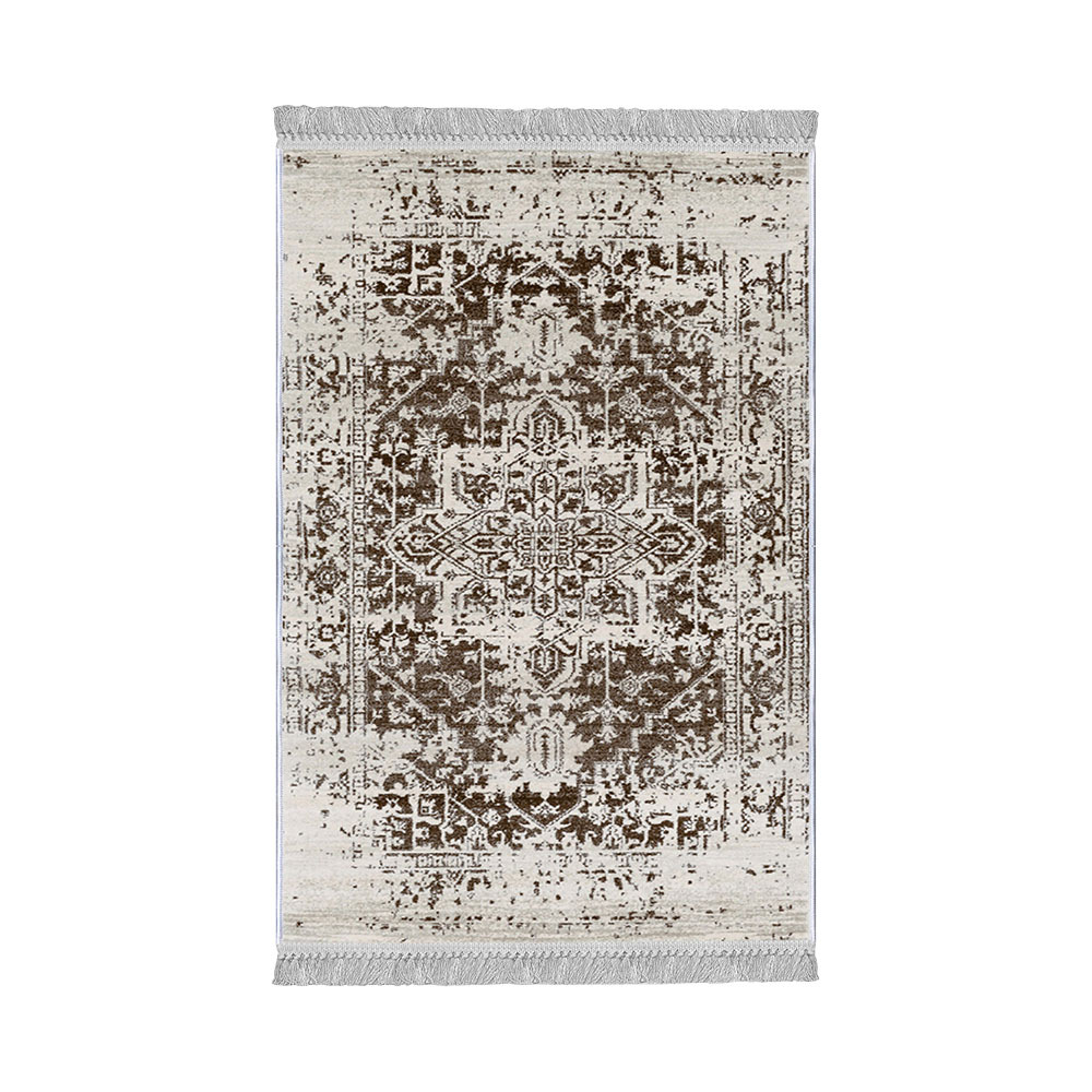 SELSEY Dywan klasyczny Capien 100x150 cm beżowo-brązowy