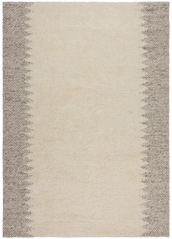 SELSEY Dywan Minerals Border 170x120 cm z wełną kremowy