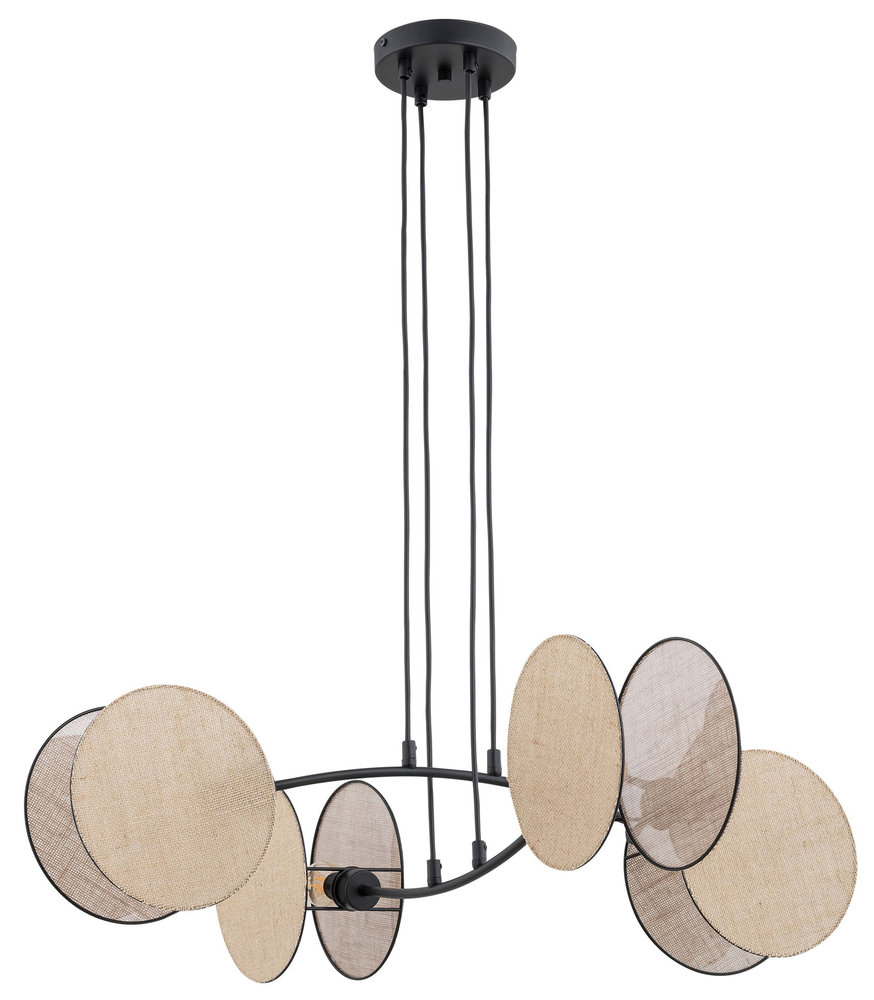 SELSEY Lampa wisząca Soliess kremowa x4