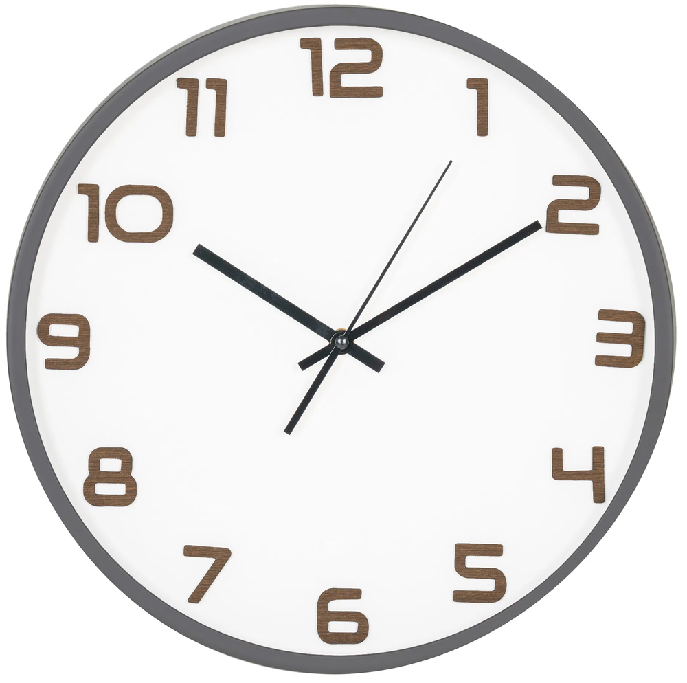 SELSEY Zegar ścienny Ructede średnica 35 cm biały