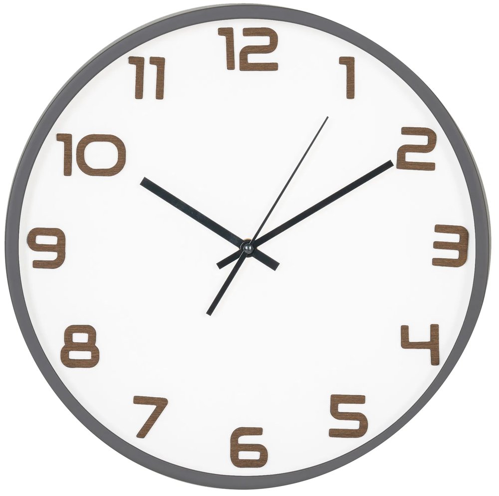 SELSEY Zegar ścienny Ructede średnica 35 cm biały