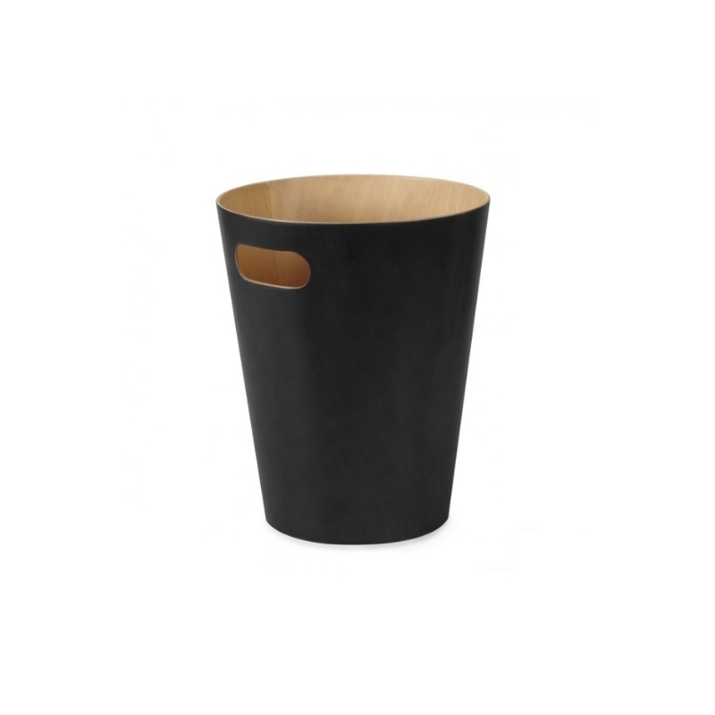 SELSEY Kosz na śmieci Woodrow czarny