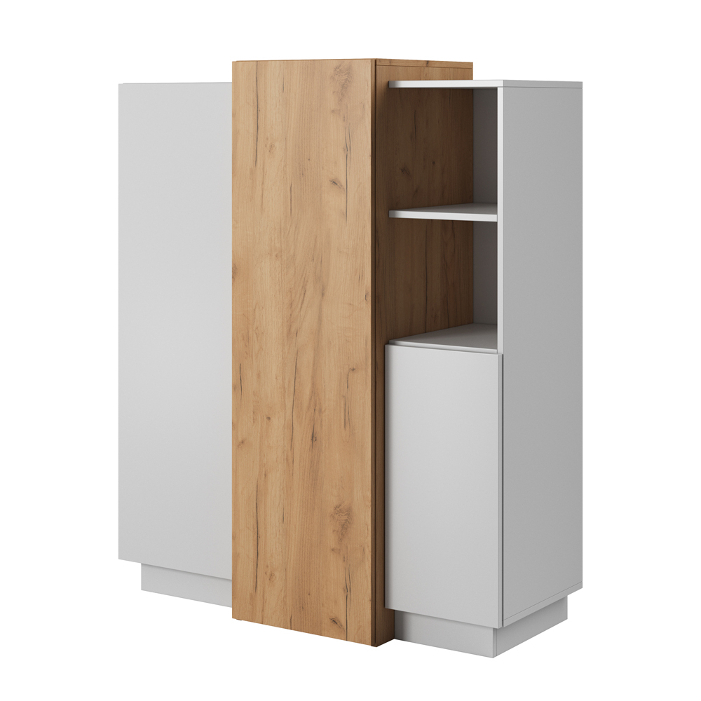 SELSEY Komoda trzydrzwiowa Fareers biała