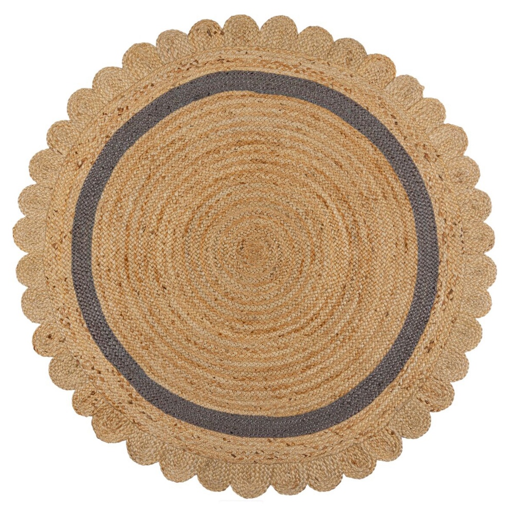 SELSEY Dywan jutowy Grace 160x160 cm brązowo-szary