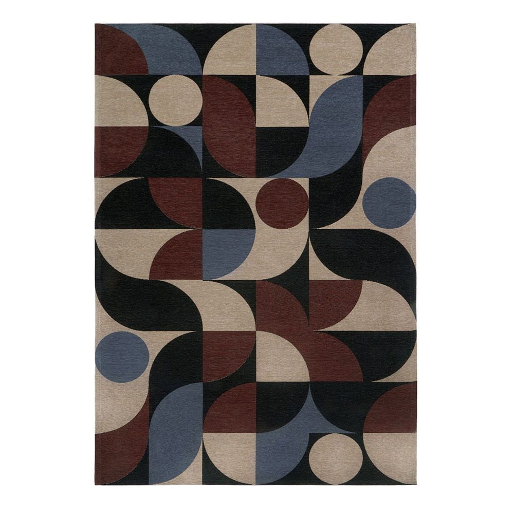 SELSEY Dywan łatwoczyszczący Ajowan niebiesko miedziany