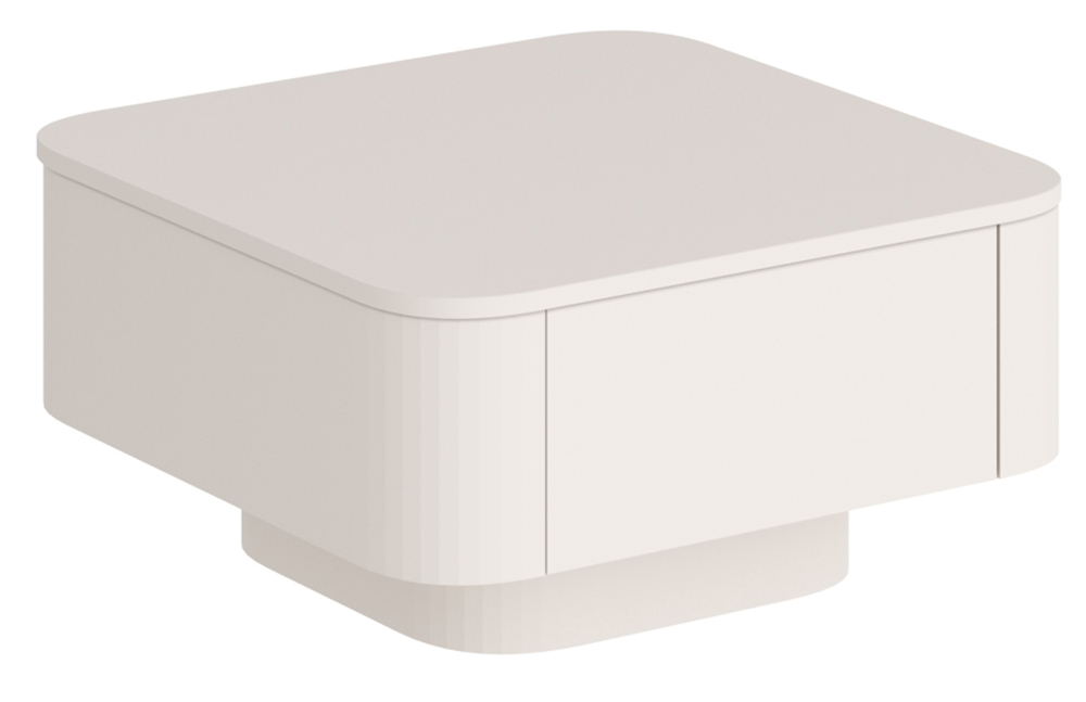 SELSEY Stolik kawowy Hilexed 80x80 cm kaszmir mat z szufladą