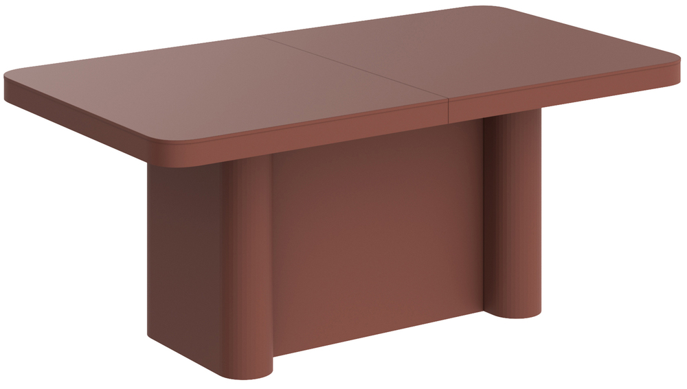 SELSEY Stół rozkładany Dictivve 160-412x100 cm bordowy mat