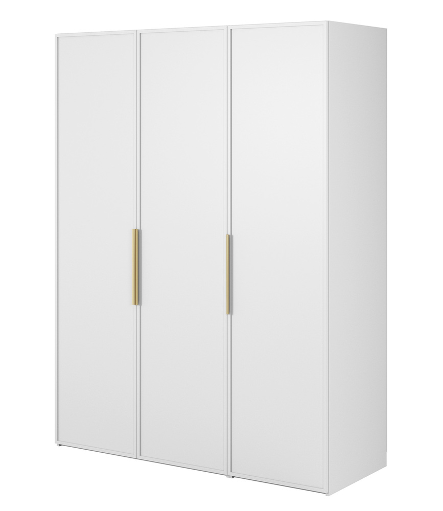 SELSEY Szafa trzydrzwiowa Frame 150 cm Biała