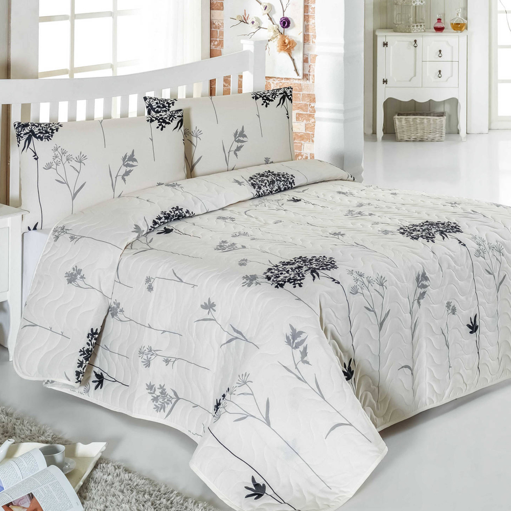 SELSEY Narzuta na łóżko Charox 200x220 cm kremowa