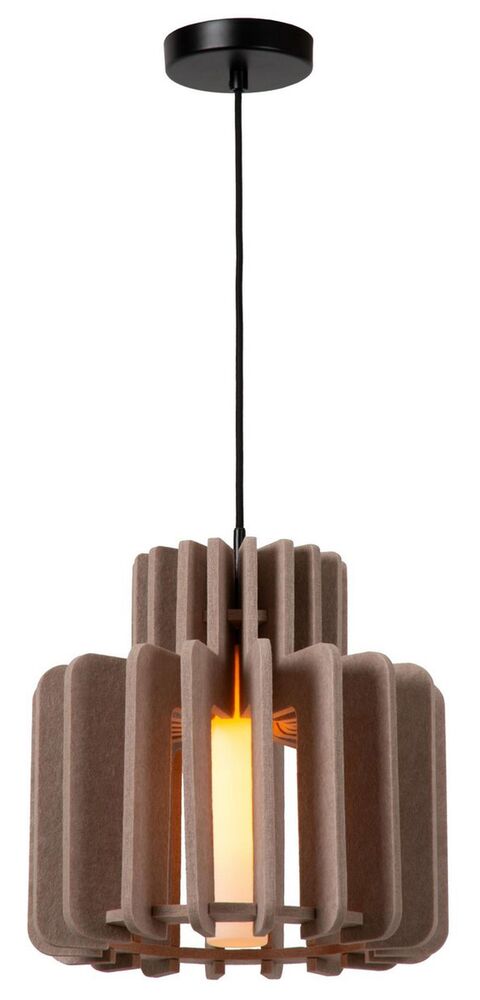 SELSEY Lampa wisząca Rollo 40 cm szara