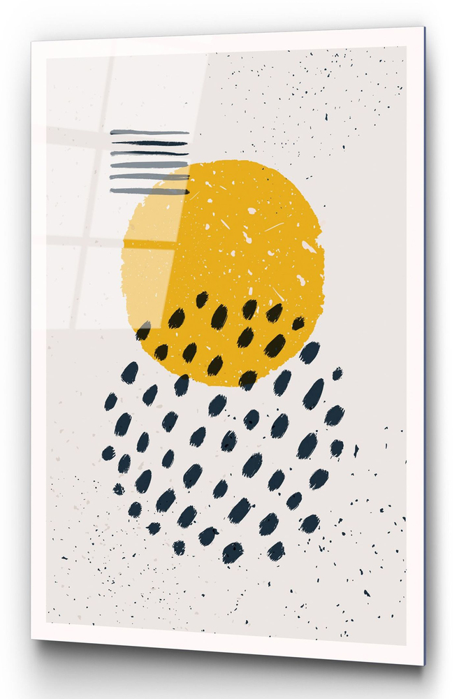 SELSEY Obraz Onybill 65x45 cm z żółtym kołem