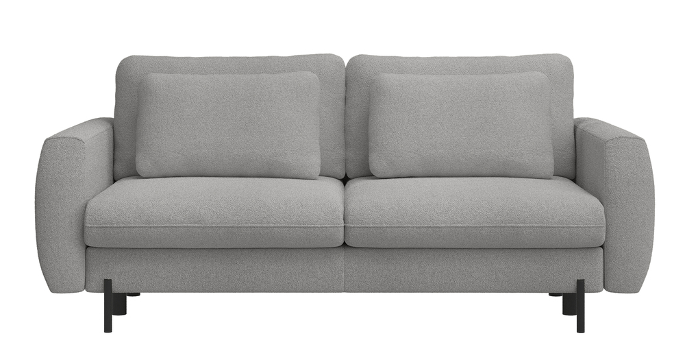 SELSEY Kanapa rozkładana trzyosobowa Rane z pojemnikiem szara szenil hydrofobowy