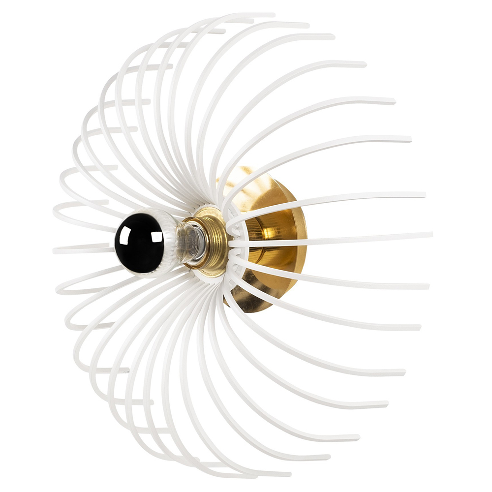 SELSEY Kinkiet ścienny Skyriblent średnica 36 cm biały