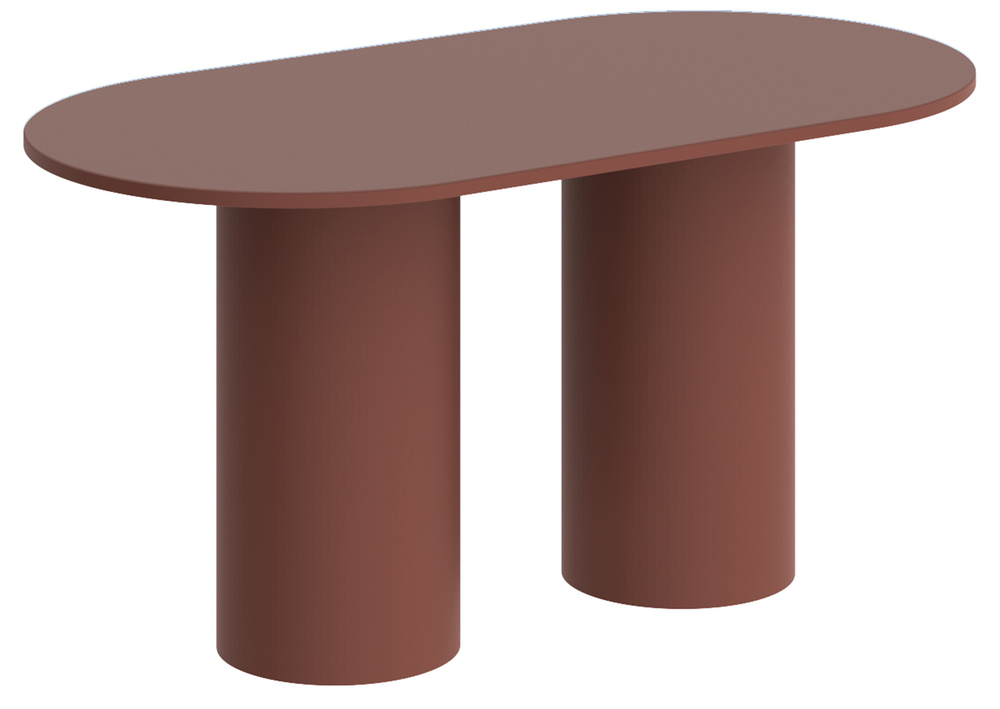 SELSEY Stół do jadalni Bituate 150x80 cm bordowy mat