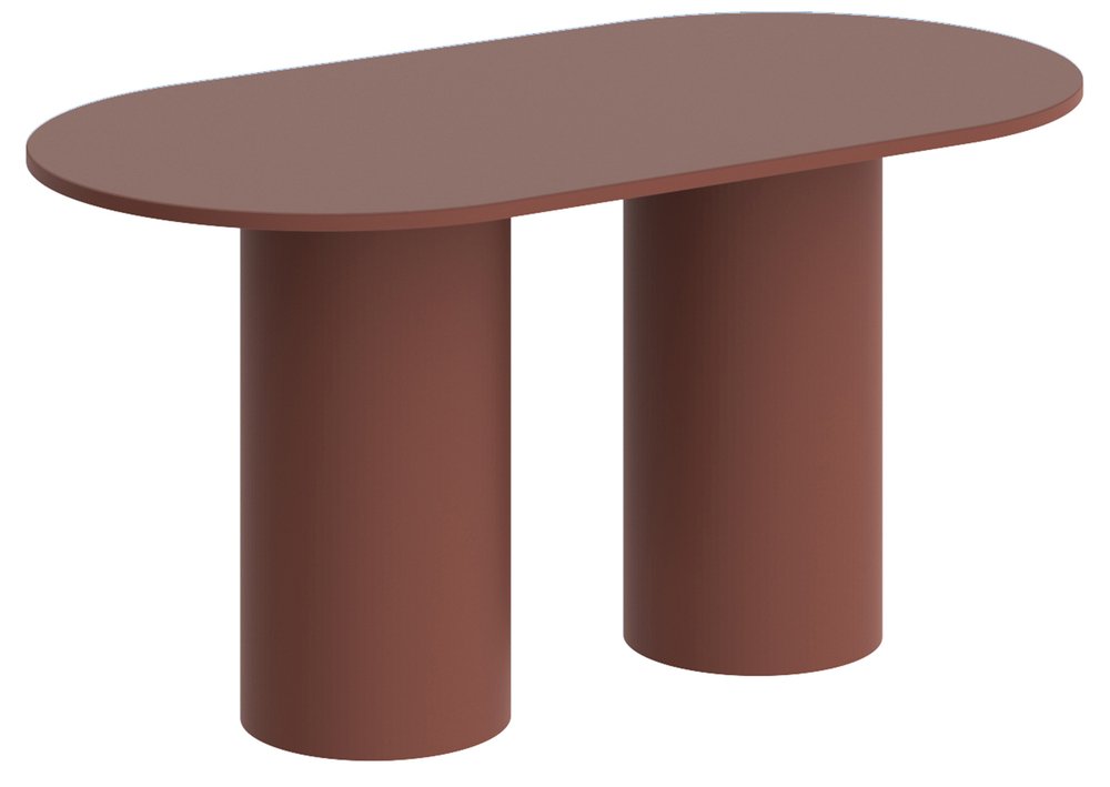 SELSEY Stół do jadalni Bituate 150x80 cm bordowy mat