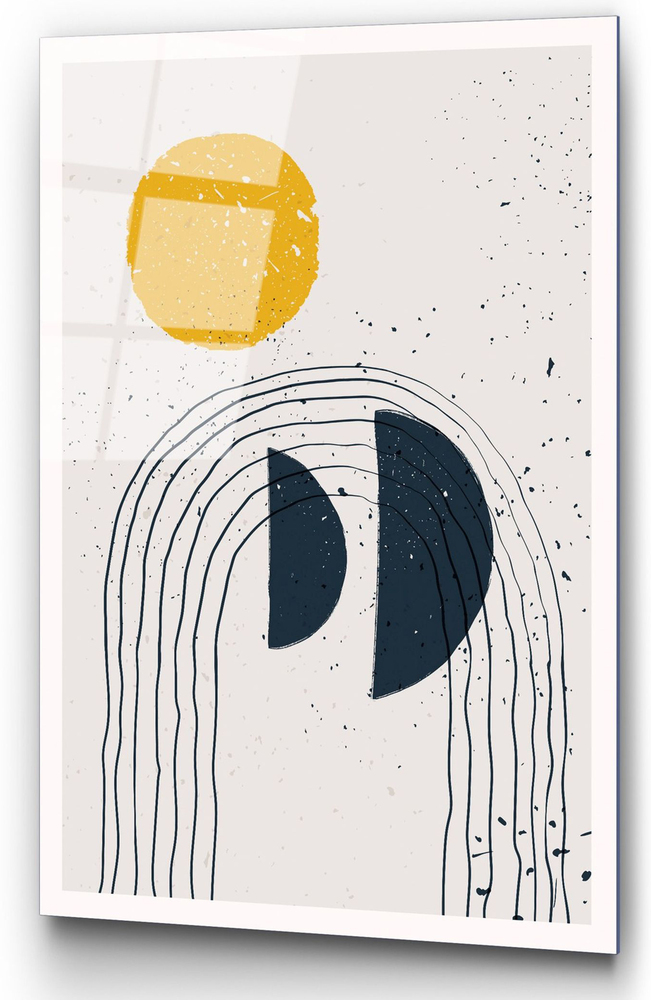 SELSEY Obraz Onybill 65x45 cm z granatowymi akcentami