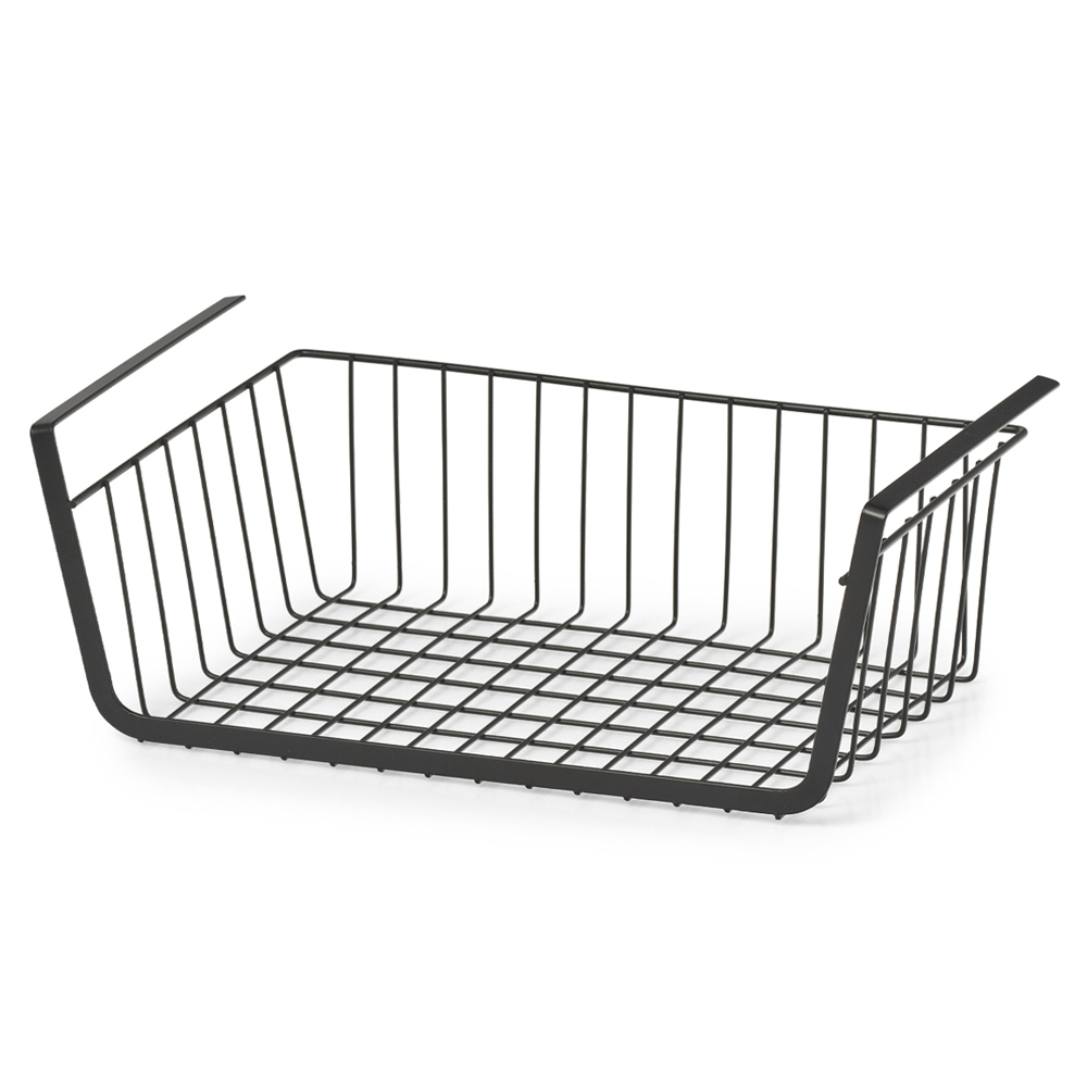 SELSEY Półka podwieszana Mevian z metalu 26x41 cm czarna