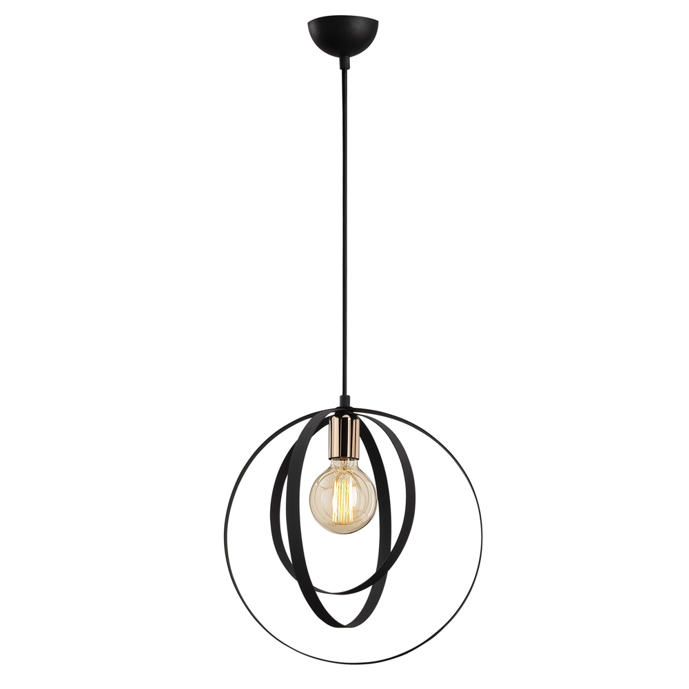 SELSEY Lampa wisząca Peruvian x1 czarna