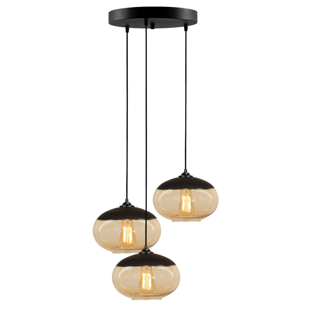 SELSEY Żyrandol Menkent x3 wąski asymetryczny