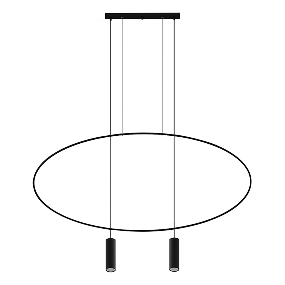 SELSEY Lampa wisząca Sancing 131 cm czarna
