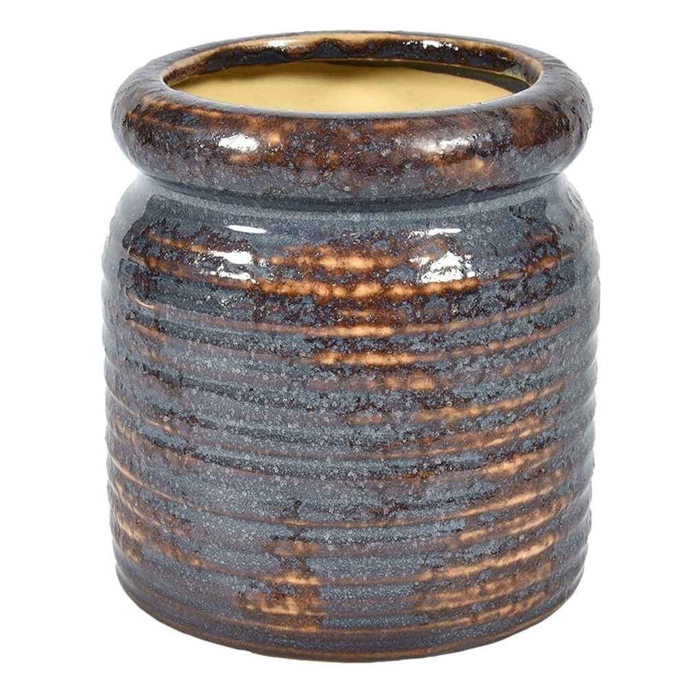 SELSEY Osłonka na doniczkę Alseres średnica 17,5 cm brązowa