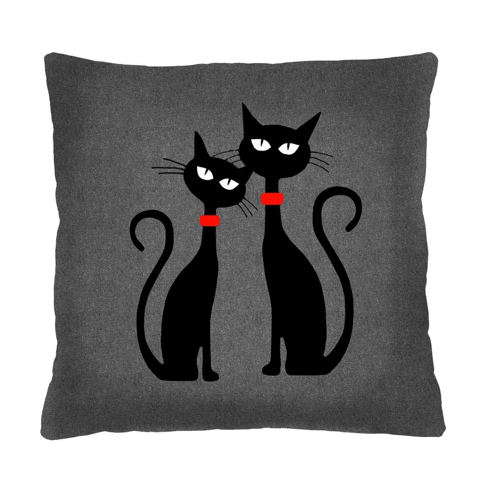 SELSEY Poduszka dekoracyjna Diecca 40x40 cm z motywem kotów