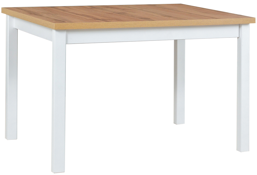 SELSEY Stół drewniany do jadalni Moized 120x80 cm biały/dąb wotan