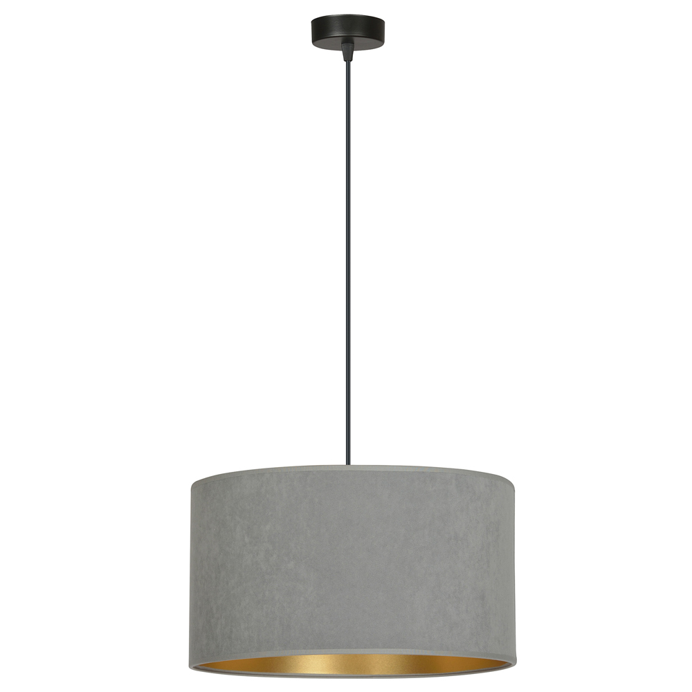 SELSEY Lampa wisząca Hellid średnica 35 cm szara