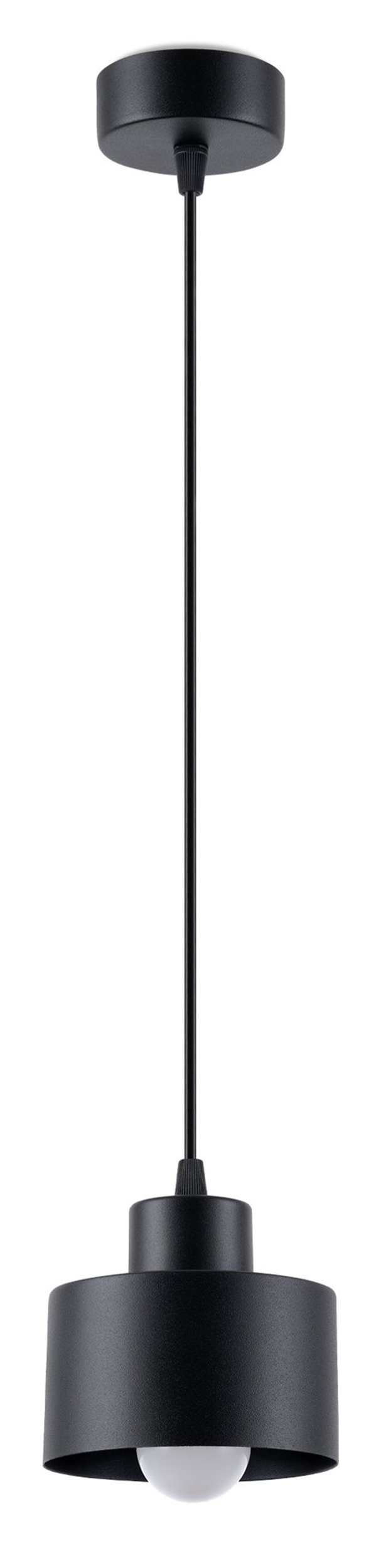 SELSEY Lampa wisząca Choccate średnica 8 cm czarna