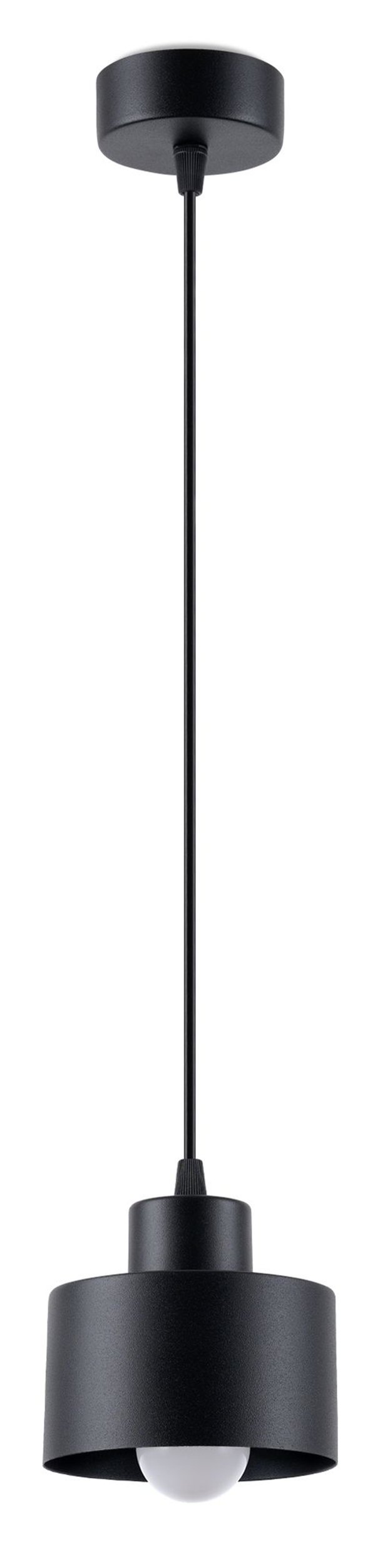 SELSEY Lampa wisząca Choccate średnica 8 cm czarna