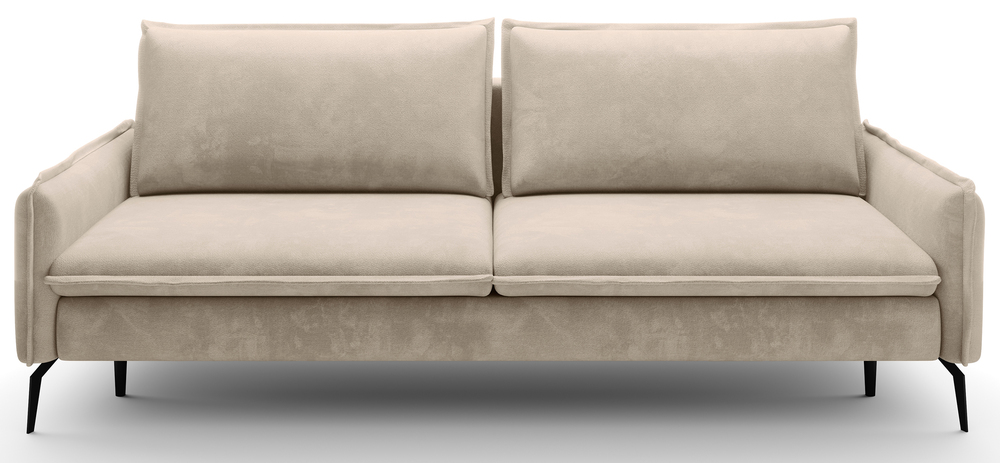 SELSEY Kanapa rozkładana Glossy beżowa szenil